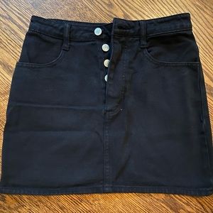 Brandy Melville High-Waisted Black Jean Skirt
